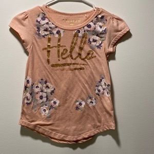 Girly graphic tee, Size M (kids)